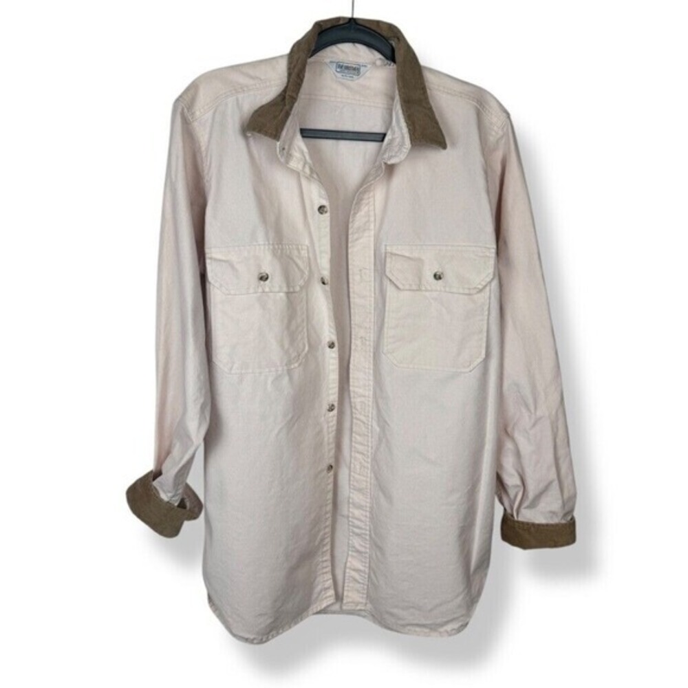 Vintage Five Brother USA Canvas‎ Work Shirt Mens Size Large Workwear Utility